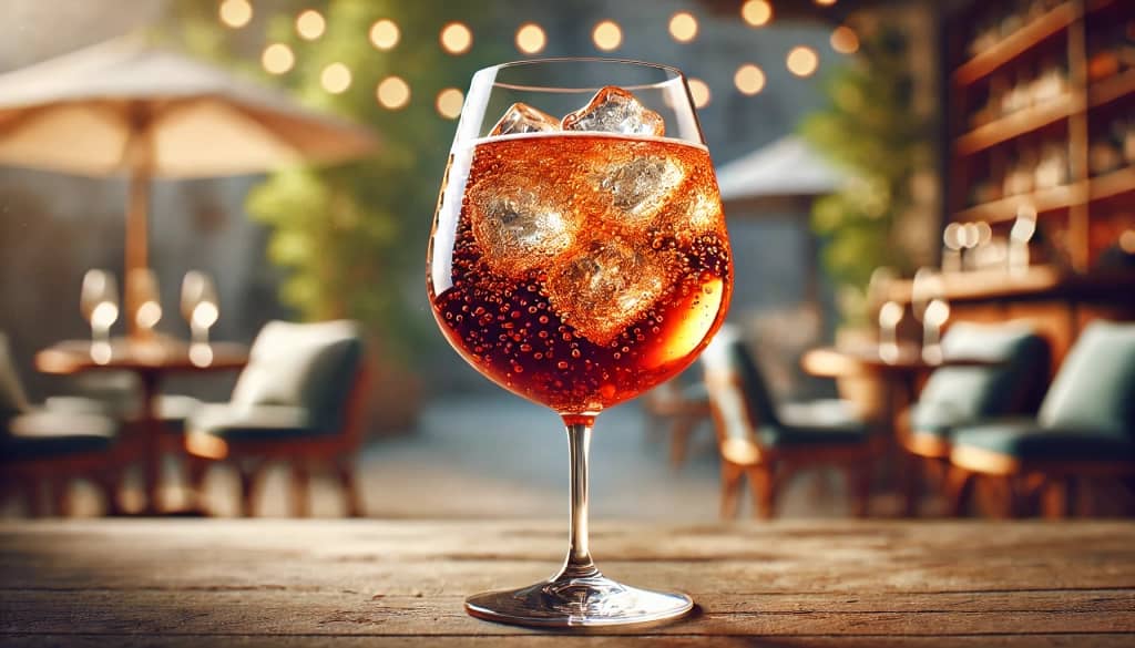 Amaro Spritz perfect glassware