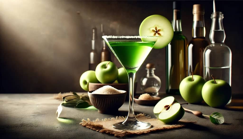 Classic Appletini cocktail