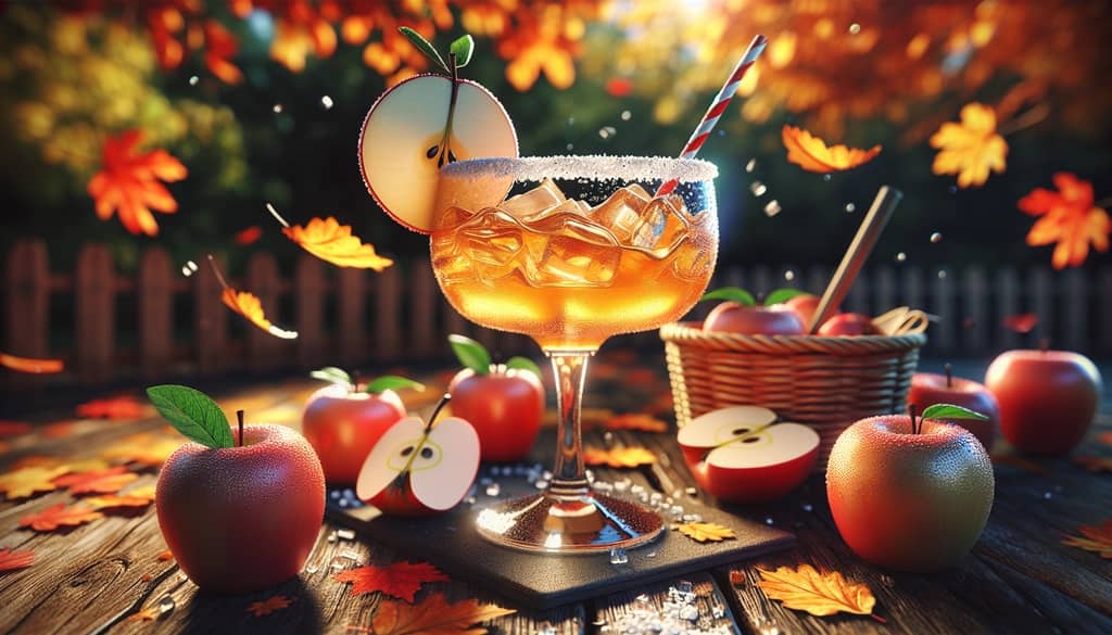 A refreshing Apple Cider Margarita capturing the essence of autumn.