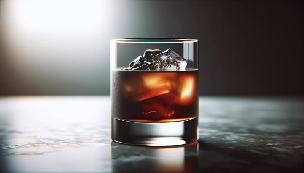 koktajl Black Russian w szkle old fashioned