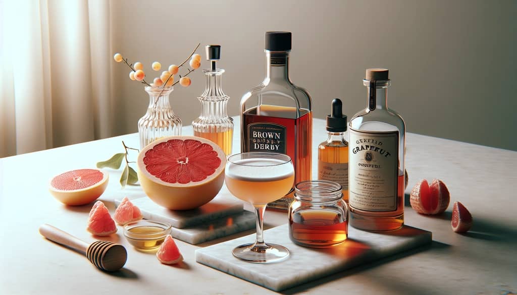 bourbon grapefruit honey brown derby cocktail ingredients