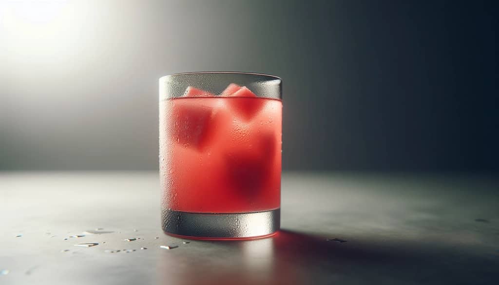 glass of fresh watermelon juice chilled