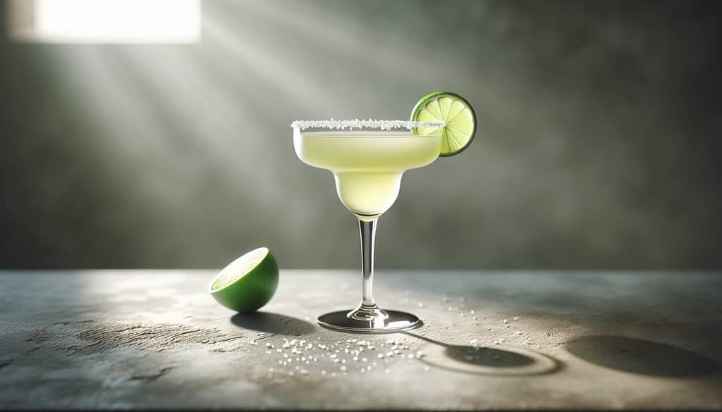 classic blue agave margarita with lime