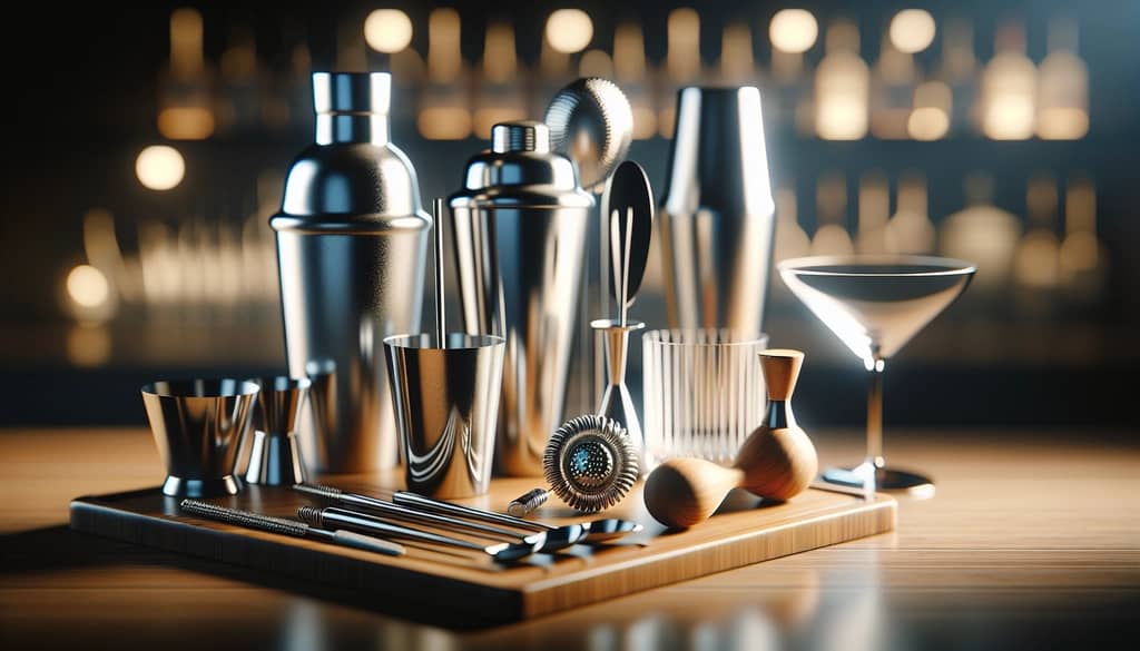 outils de cocktail regroupés par technique
