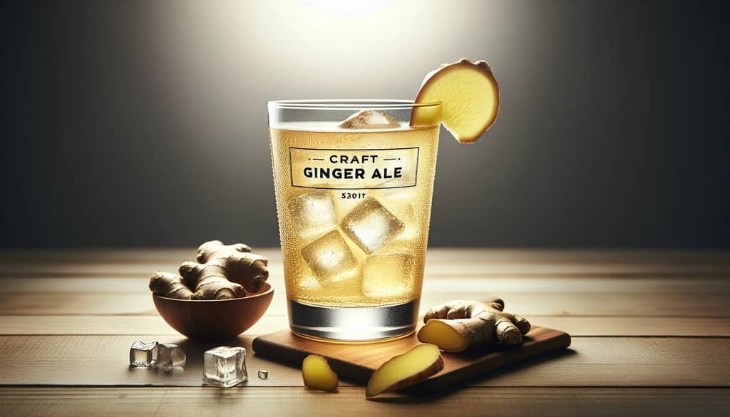 craft ginger ale with ginger root