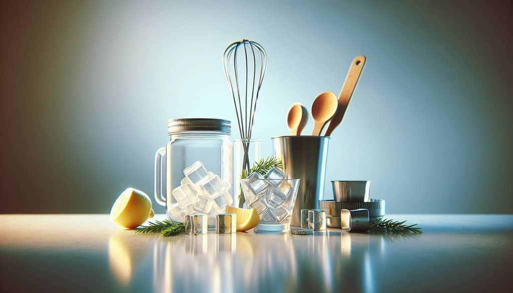 nguyên liệu và dụng cụ nhà bếp cho cocktail dễ dàng