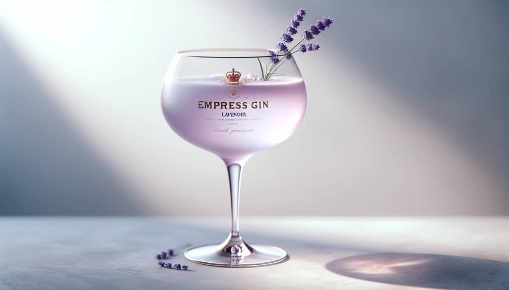 empress gin lavender cocktail with garnish