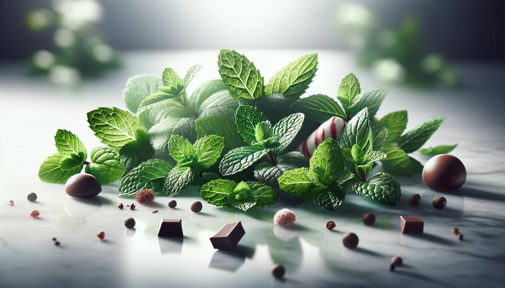 Feuilles de menthe fraîches assorties pour cocktails