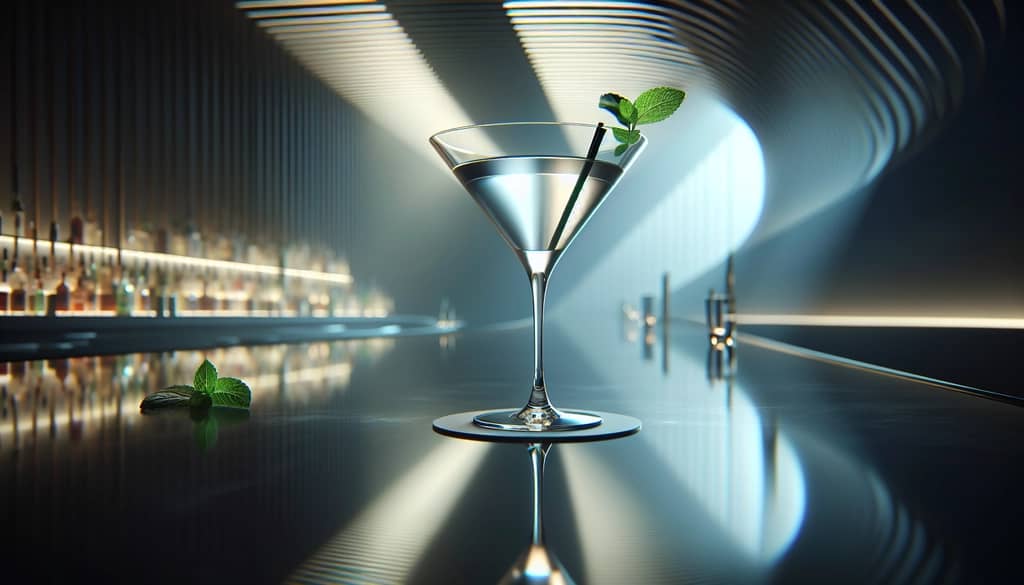 grasshopper martini in a sleek glass