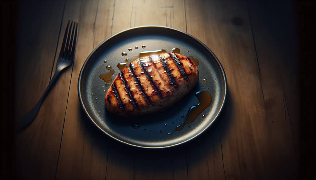 grilled chicken glazed in pineapple juice marinade