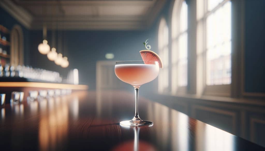 hemingway daiquiri in coupe glass with grapefruit twist