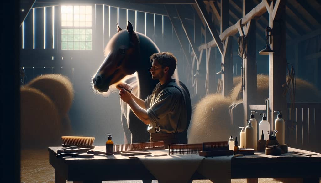 Horse grooming as a preventive measure against neck threadworms