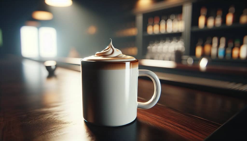 Café irlandais classique servi dans une tasse en céramique