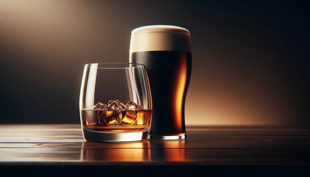 irish whiskey and stout glasses for toasting