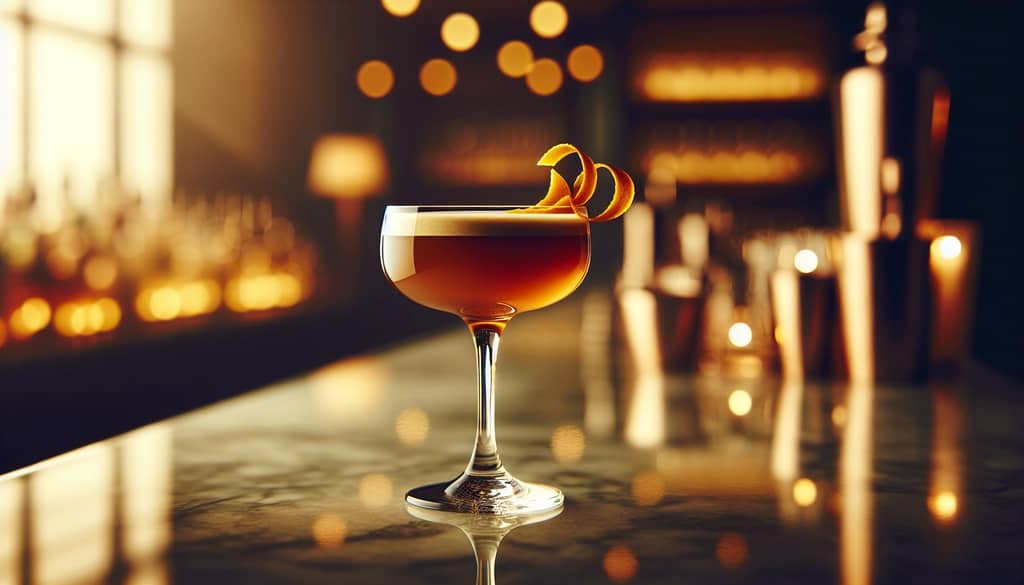 Lion's Tail cocktail with allspice dram in a coupe glass