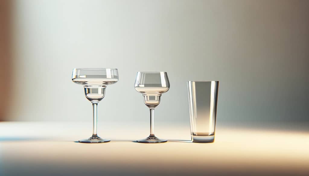 Copas de margarita hechas de diferentes materiales