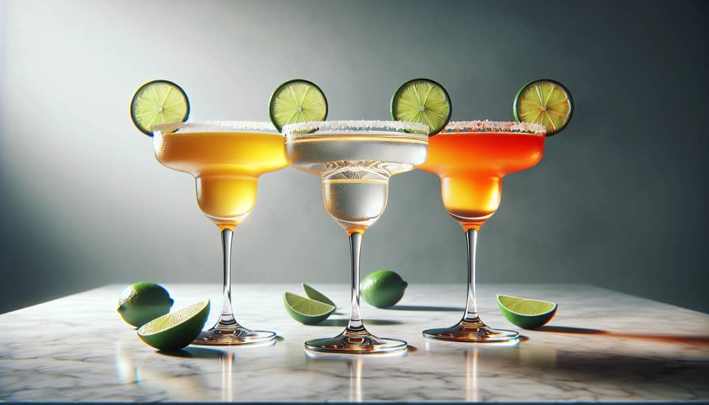 diversi margarita usando sostituti del triple sec