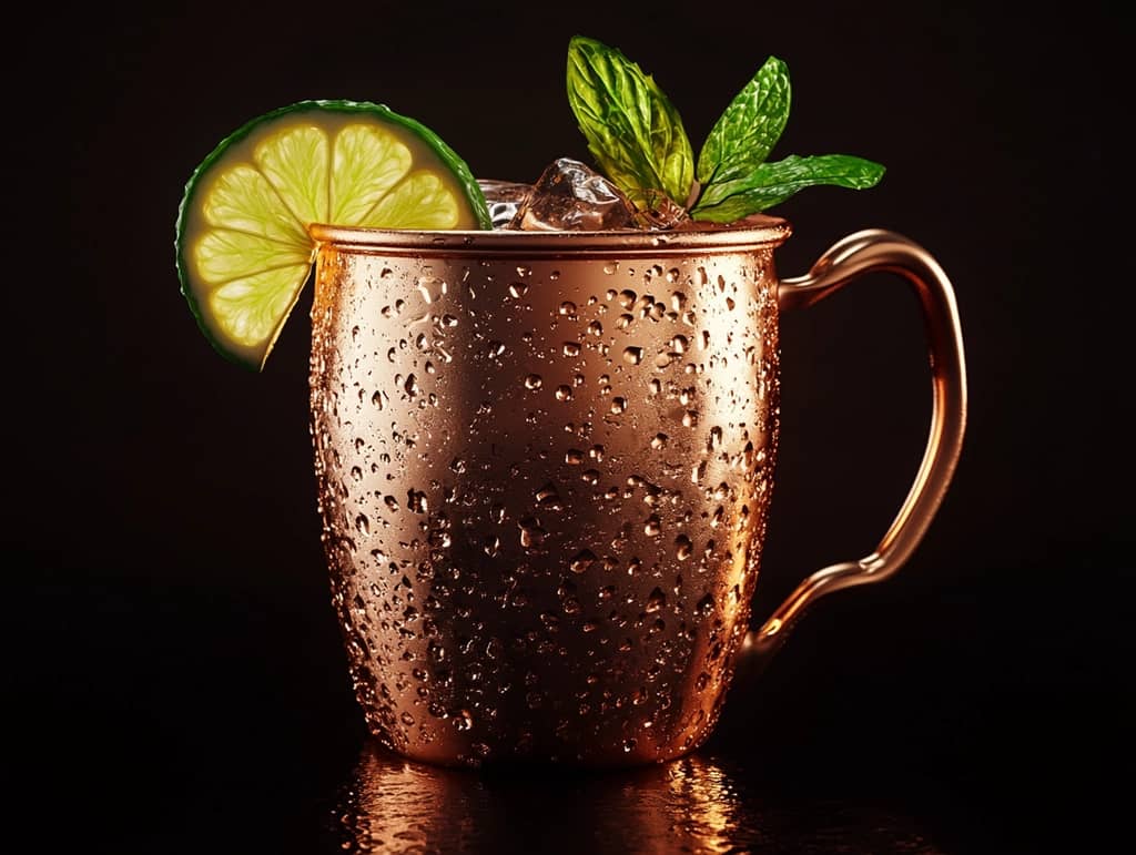 Classic Moscow Mule in a Copper Mug