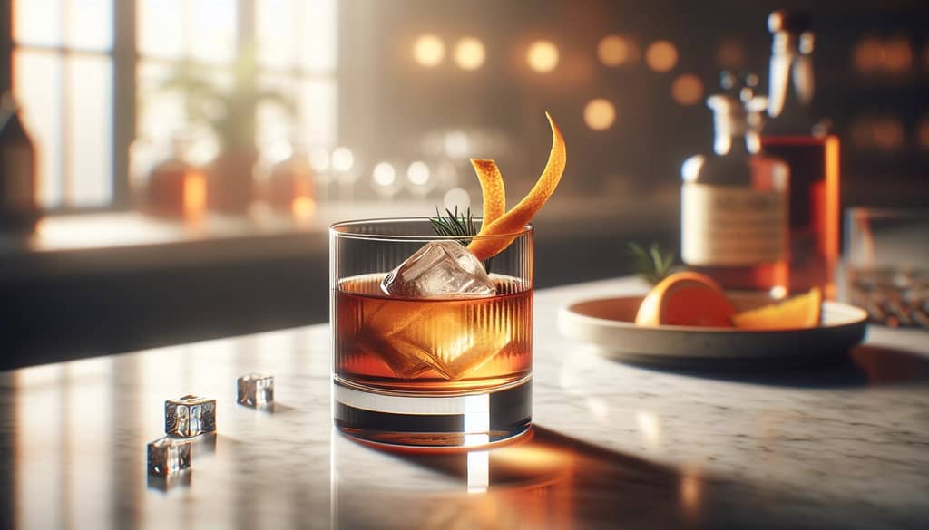 pengganti brandy non-alkohol dalam gelas koktail