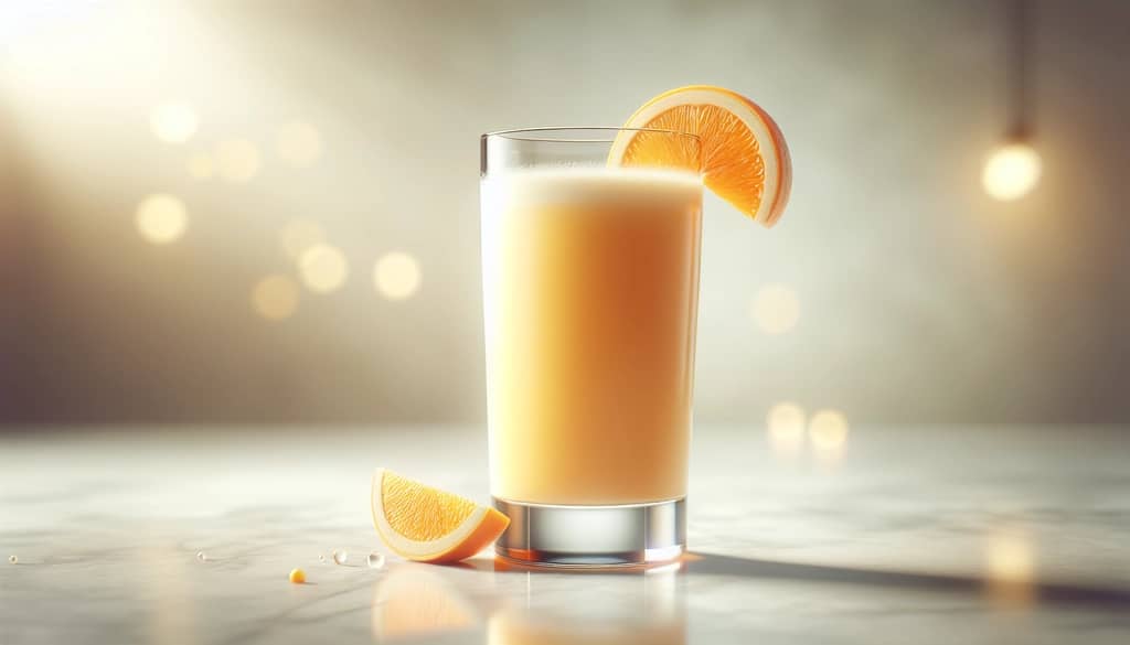 vaso de bebida Orange Julius