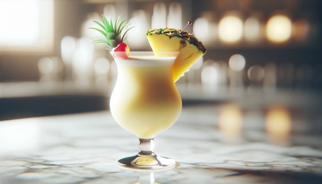 بينيا كولادا في كأس إعصار مع الأناناس