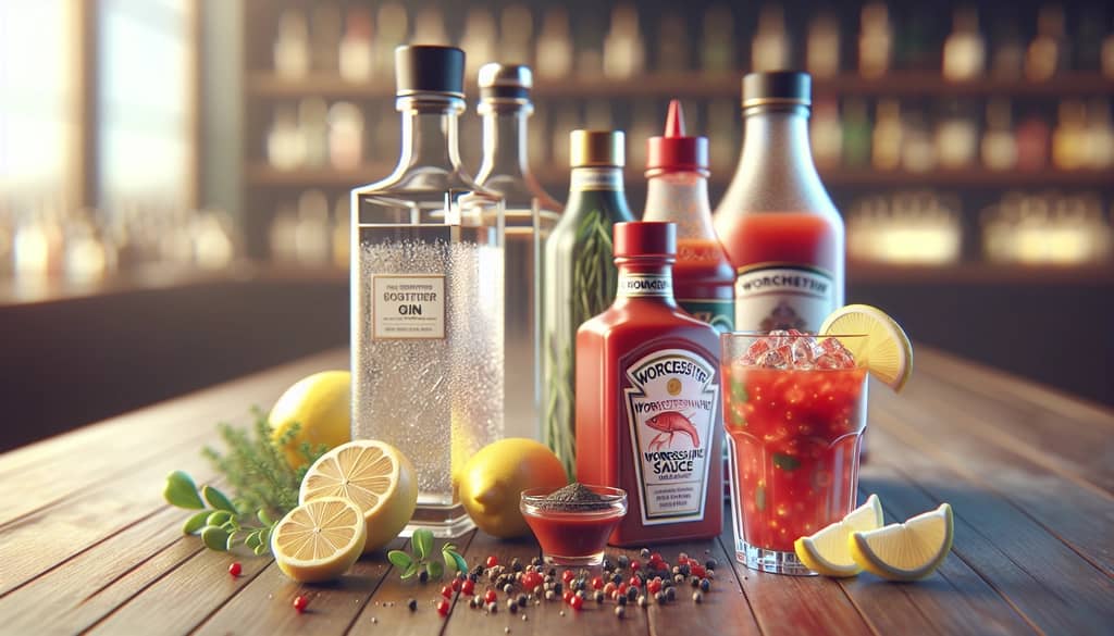 Red Snapper cocktail ingredients gin tomato juice spices