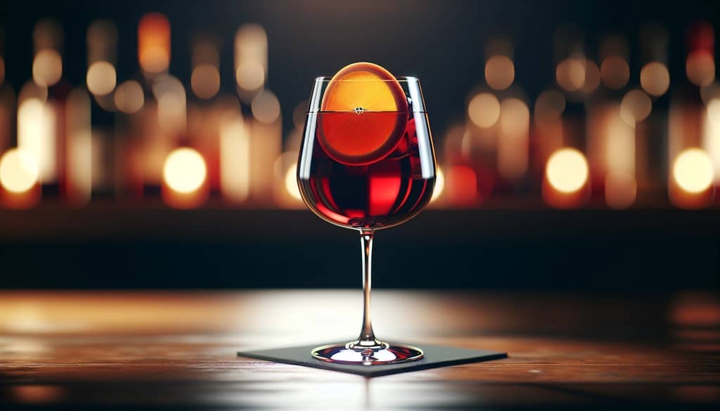 red wine cocktails in various glassware