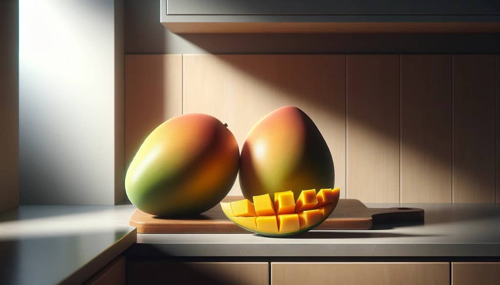 ripe mangoes for making juice