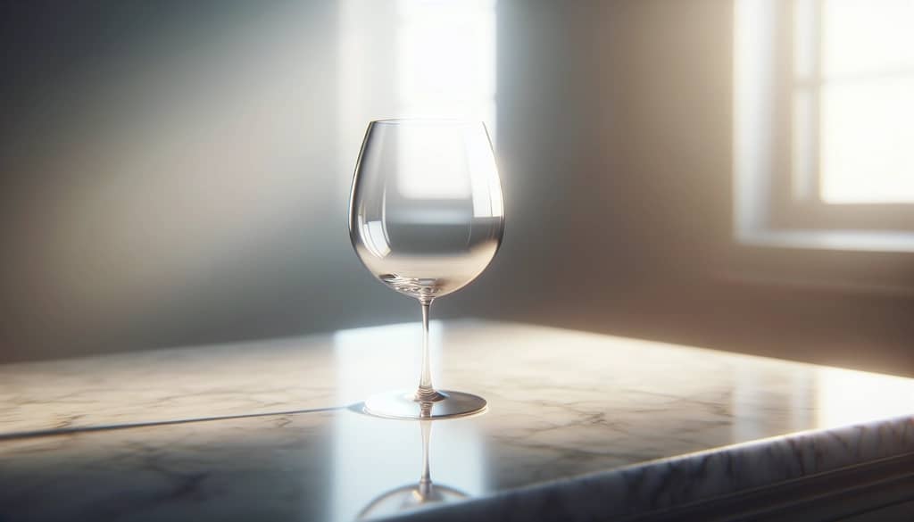 wine glass with no stacking
