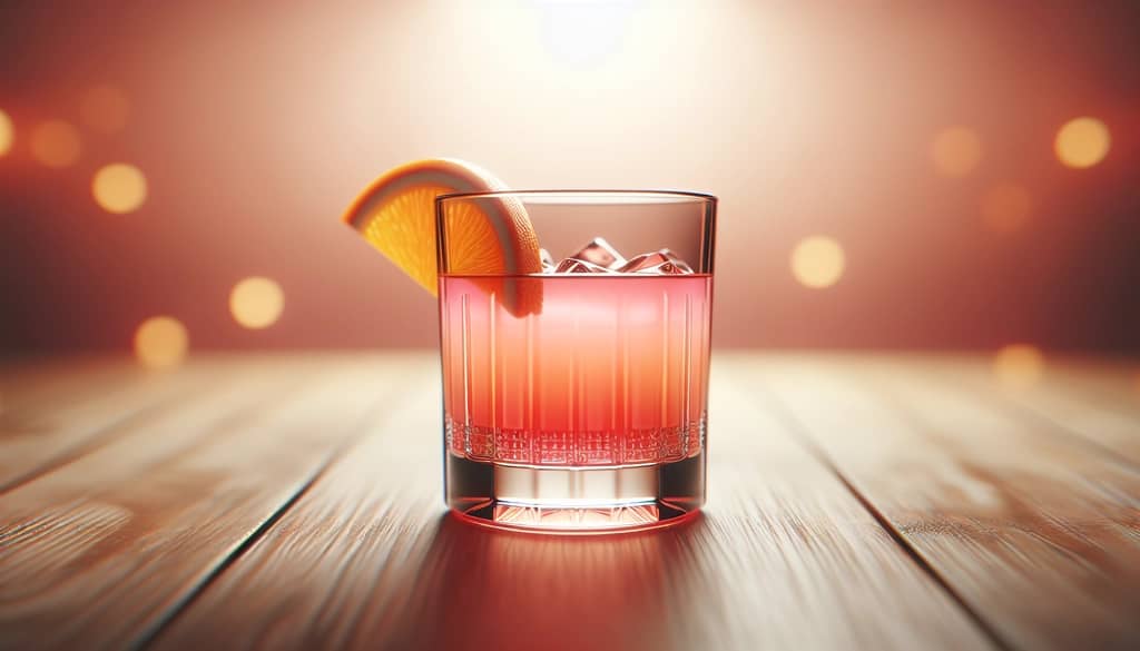 كوكتيل منزلي الصنع حلو في كوب مع زينة برتقال