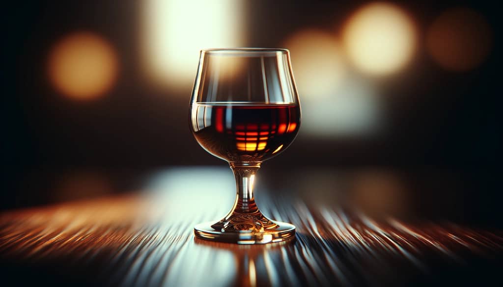 tawny port wine golden brown in glass
