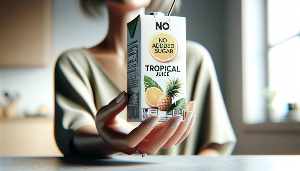 reading juice label for added sugars
