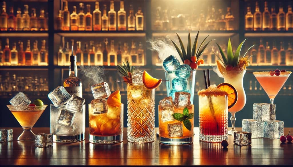 Types of ice for cocktails
