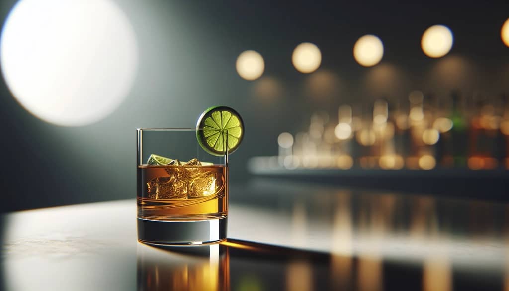 vegan cocktail with agave syrup