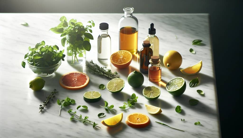 fresh ingredients for vegan cocktails