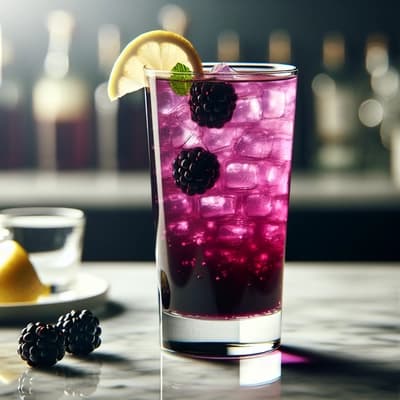 Minuman Non-Alkohol dengan Blackberry