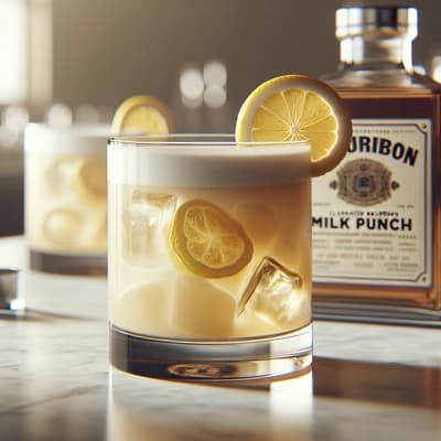 클라리파이드 vs 일반 버번 밀크 펀치