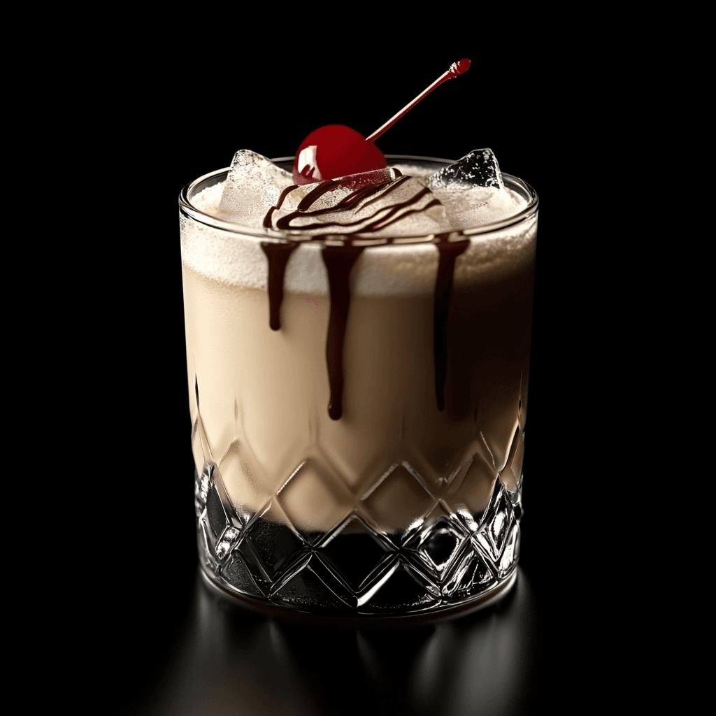 Colorado Bulldog cocktail in a glass with ice and a straw
