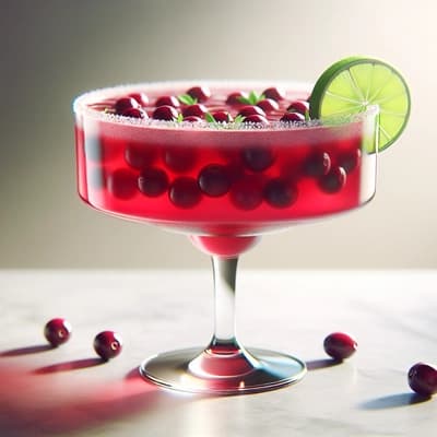Receta de Ponche de Margarita con Arándanos