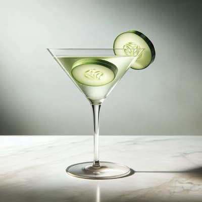 엘더플라워를 곁들인 오이 마티니