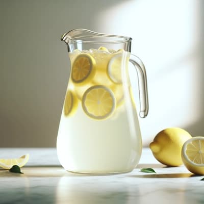 Einfache Erdbeer-Zitronenlimonaden-Sangria