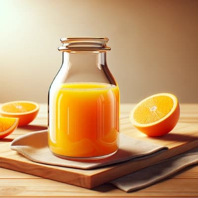 갓 짜낸 오렌지 주스 vs 매장에서 구매한 오렌지 주스