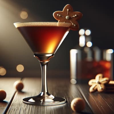 Gingerbread Martini with Kahlua & Coffee