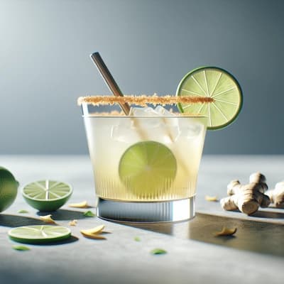 Keto Margarita dengan Cuka Apel Jahe