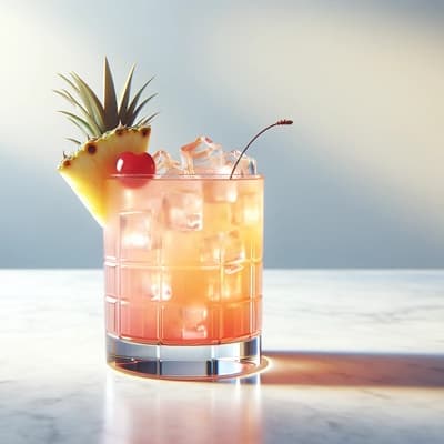 Malibu Peach Schnapps Pineapple Cranberry Cocktail