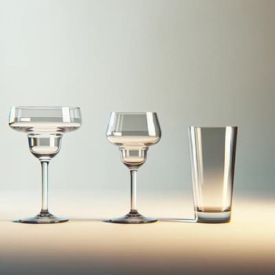 ¿De qué materiales están hechos los vasos de margarita?