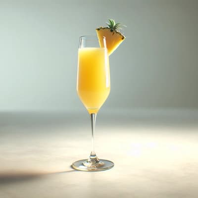Mimosa con jugo de piña y vodka