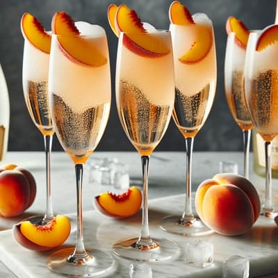 Kann man Tiefkühlpfirsiche für einen Bellini verwenden?