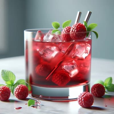 Frambuesas en Cócteles Sin Alcohol