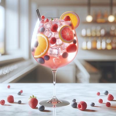 Przepis na różową sangrię z wódką